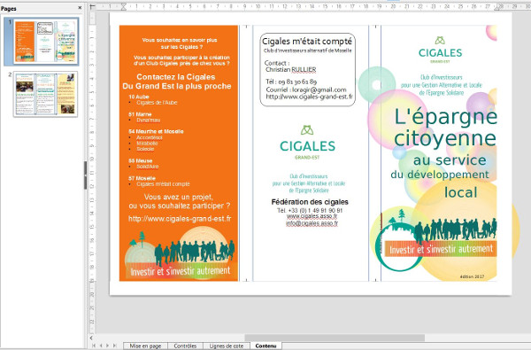 Brochure 3 volets avec Libre Office