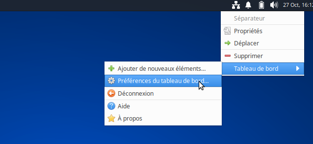 personnalisation tableau bord