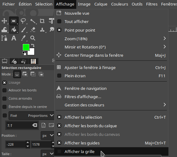 affichage de la grille