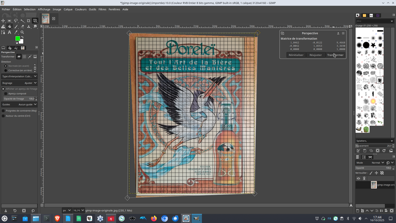 redresser toutes les perspectives