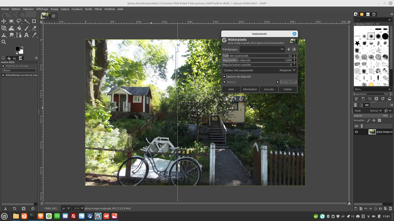 paramètres aquarelle