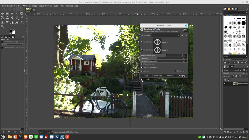 paramètres peinture à l’huile