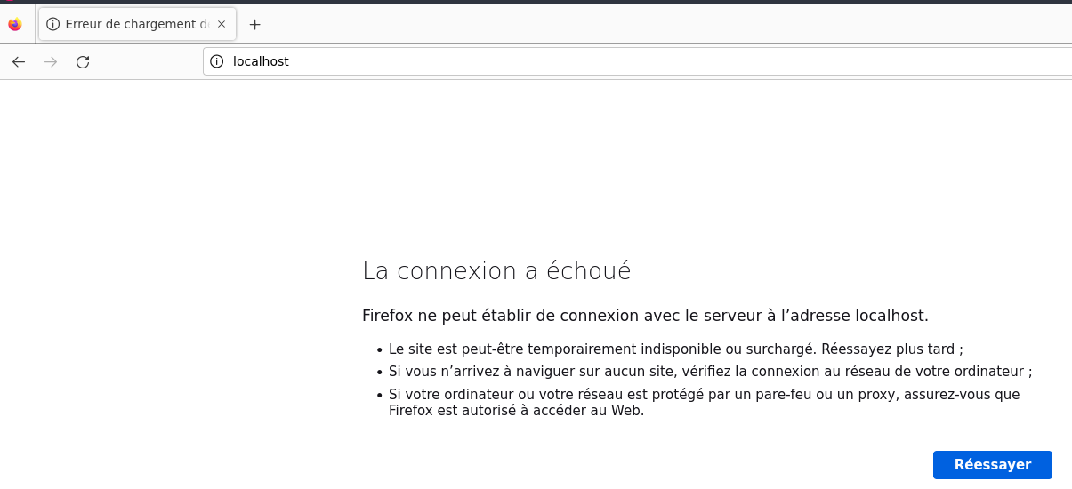 Apache non installé