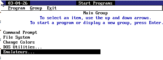 avec les émulateurs