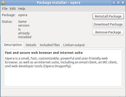 installation opera