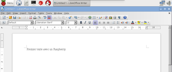 LibreOffice sur Raspberry Pi