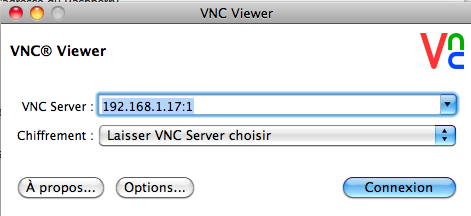 Raspberry connexion vnc
