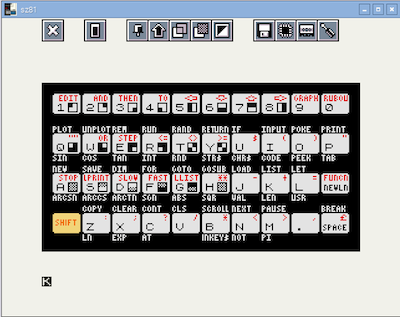 ZX81 sous Linux - clavier